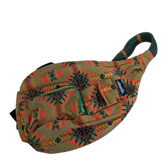 Kavu Rope Sling Crossbody Bag Southwest Aztec Print - Picture 1 of 11